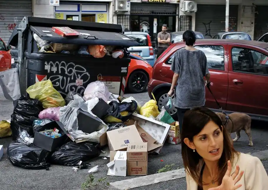 ama virginia raggi rifiuti roma