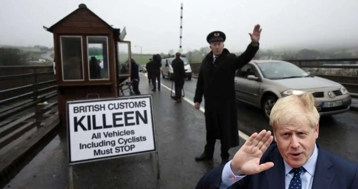 boris johnson brexit confine irlanda del nord eire backstop