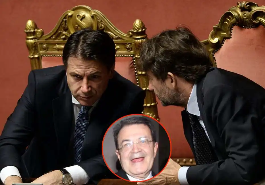 giuseppe conte dario franceschini romano prodi