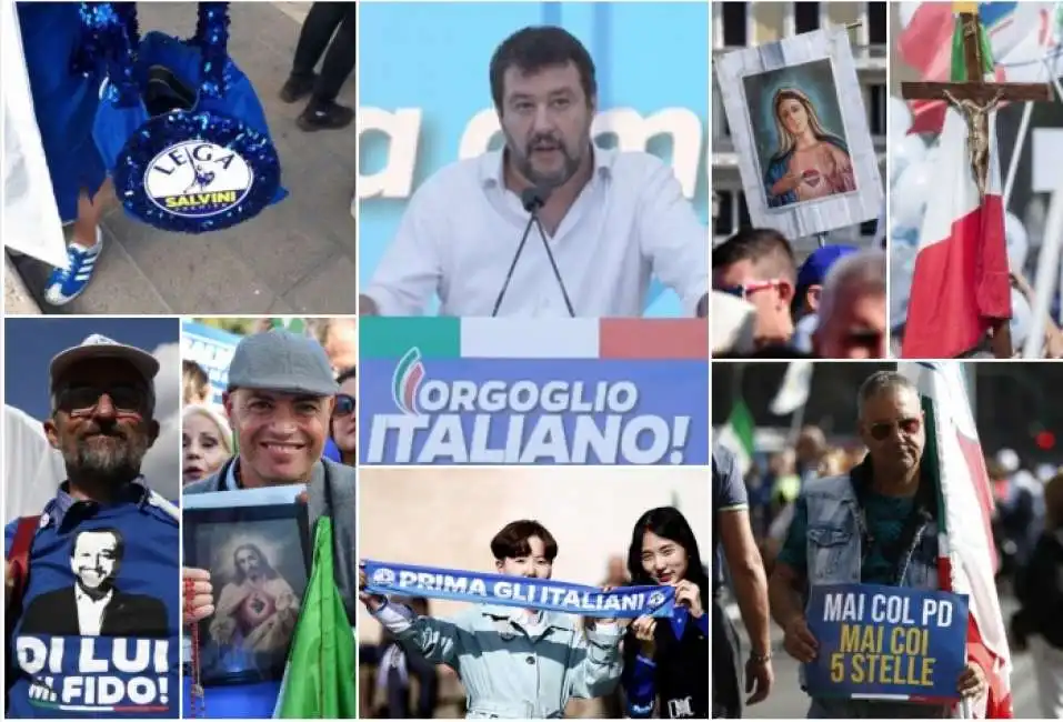 salvini manifestazione centrodestra