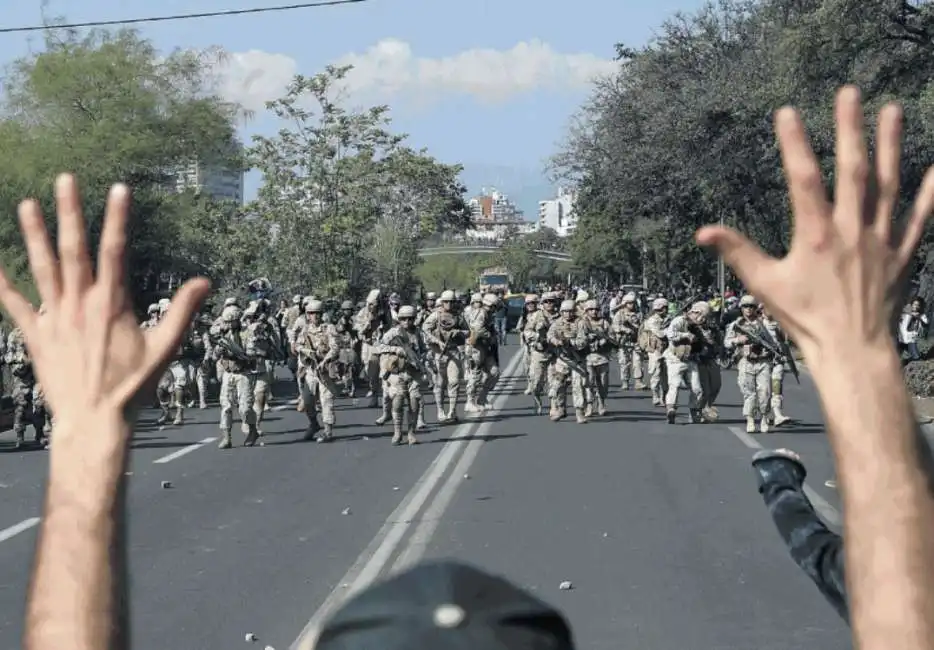 scontri proteste in cile