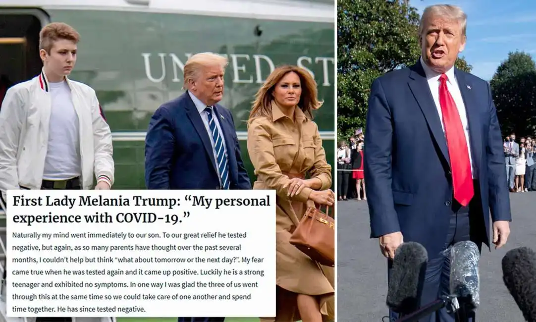 barron donald melania trump