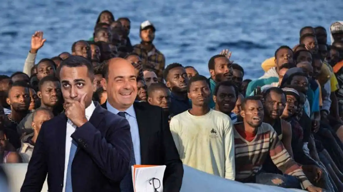 luigi di maio nicola zingaretti migranti