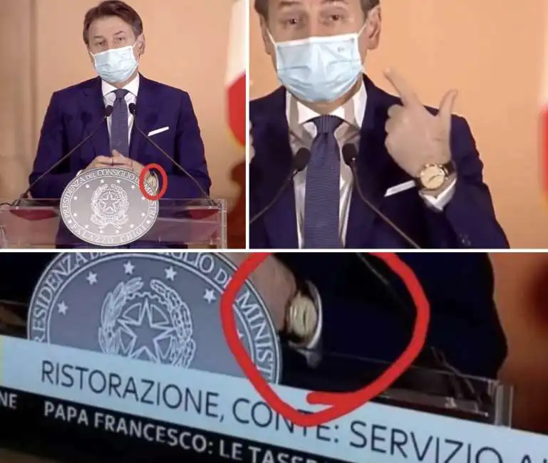 orologio giuseppe conte