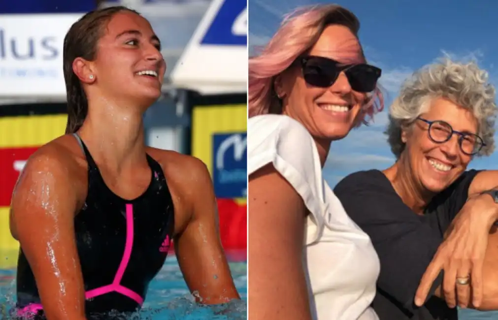 quadarella federica pellegrini con la madre