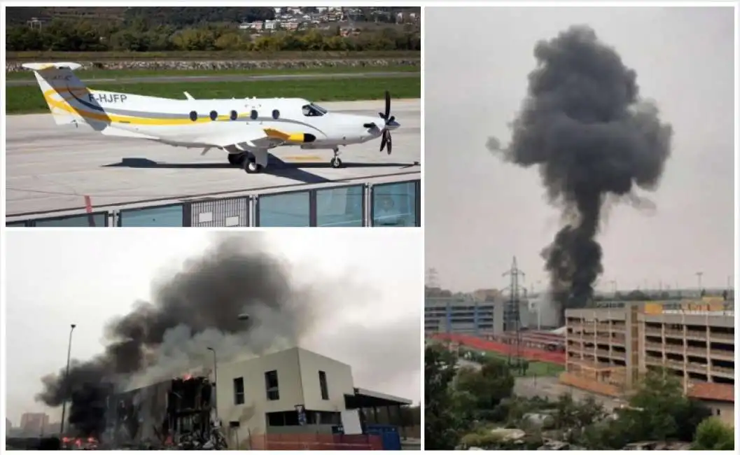 aereo caduto a san donato a milano 1