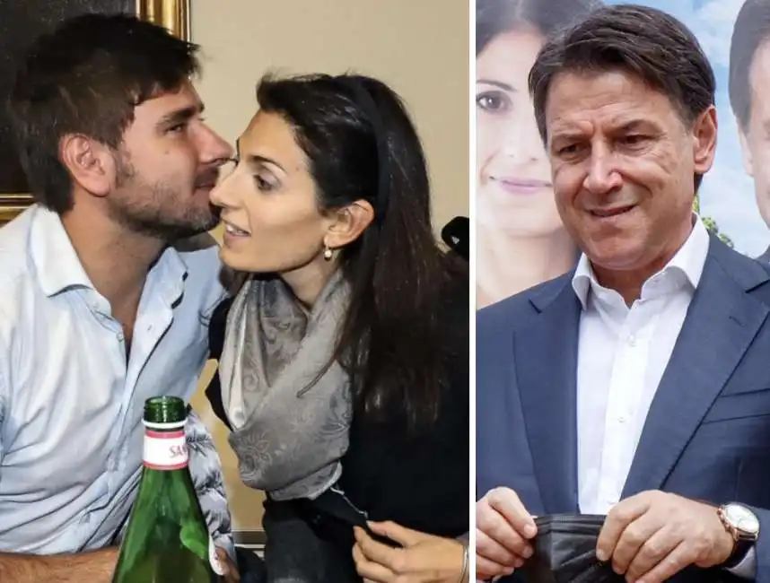 alessandro di battista virginia raggi giuseppe conte