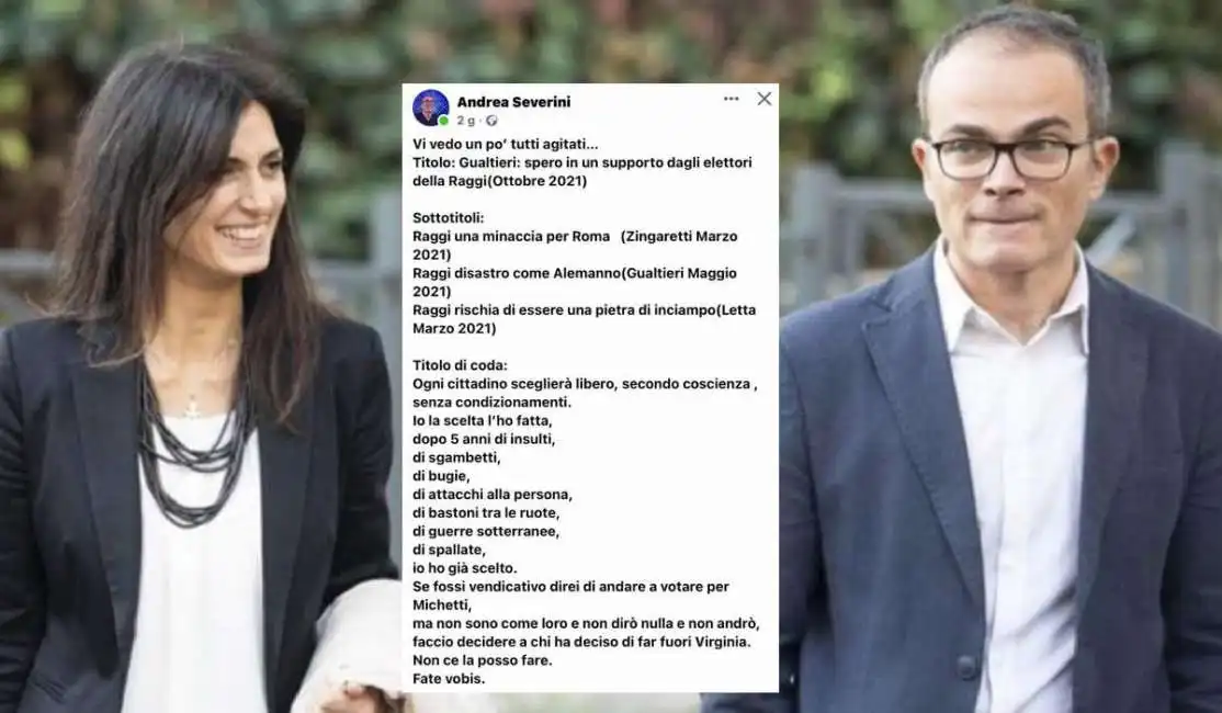 andrea severini e virginia raggi