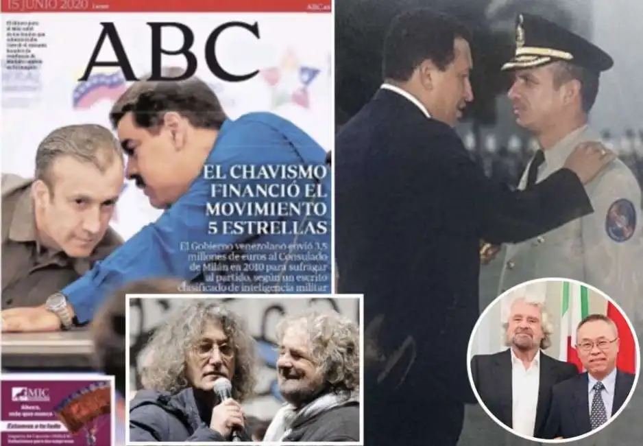 beppe grillo li junhua movimento 5 stelle maduro chavez venezuela hugo carvajal tarek el aissami 