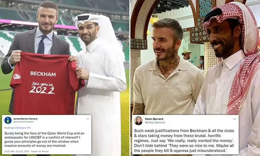 david beckham qatar big