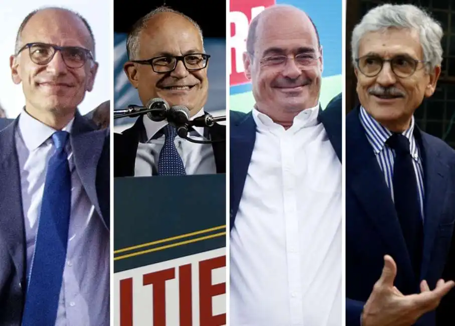 enrico letta roberto gualtieri nicola zingaretti massimo dalema d'alema 