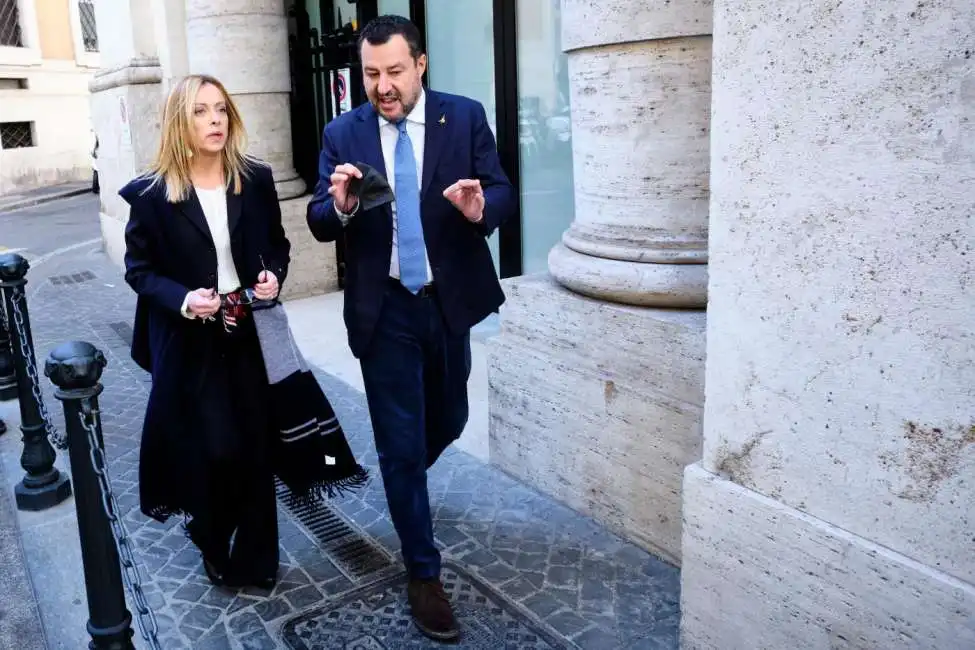 giorgia meloni e matteo salvini