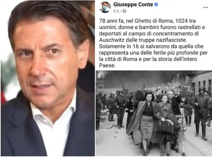 giuseppe conte ghetto roma varsavia