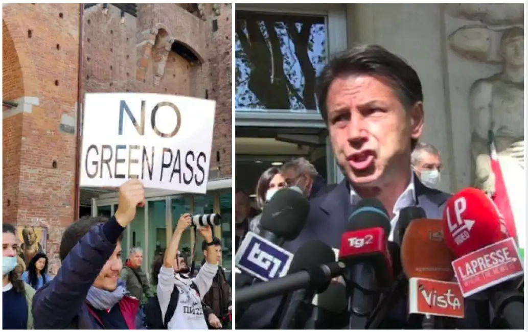 giuseppe conte m5s no green pass