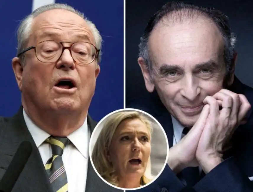 jean marie le pen eric zemmour marine le pen