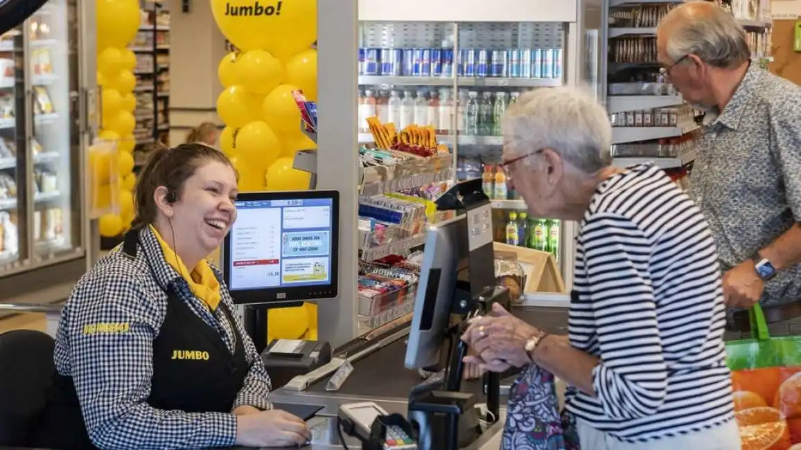 kletskassa jumbo cassa supermercato chiacchiere