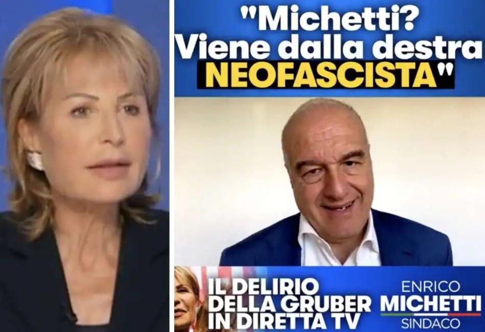 lilli gruber enrico michetti