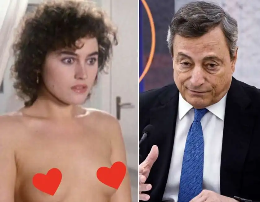 lory del santo e mario draghi