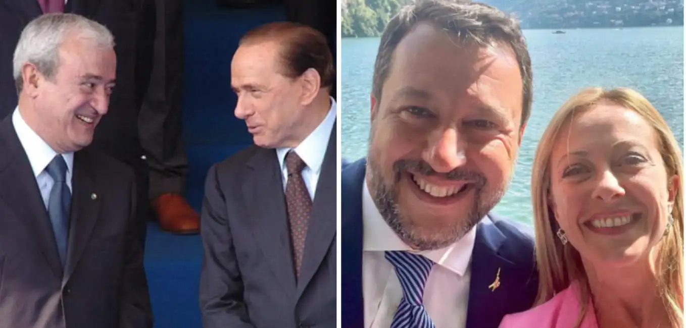 martino berlusconi salvini meloni