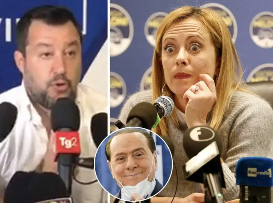 matteo salvini giorgia meloni silvio berlusconi