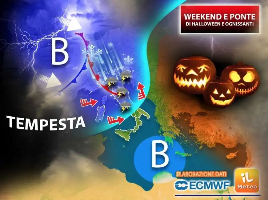 poppea tempesta meteo halloween