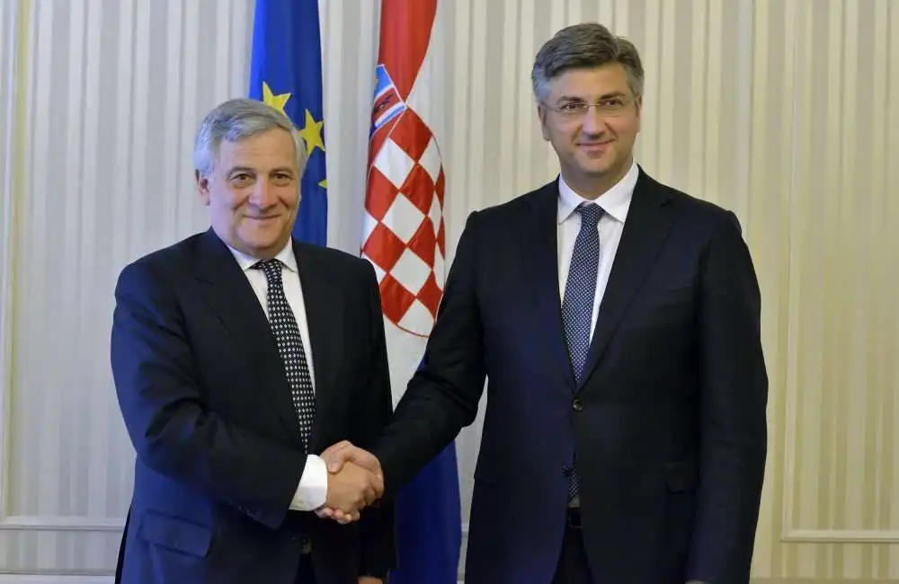 antonio tajani andrej plenkovic 