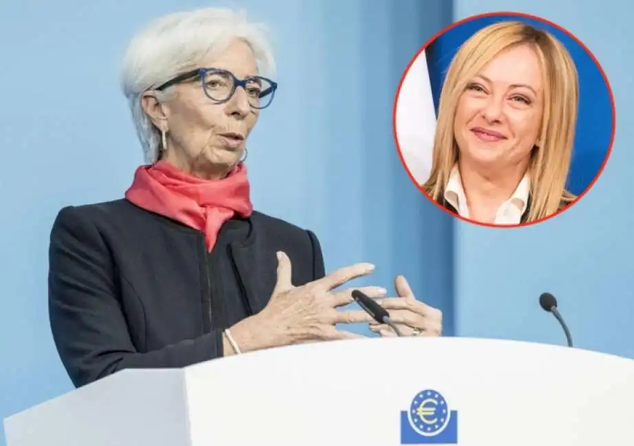 christine lagarde giorgia meloni 