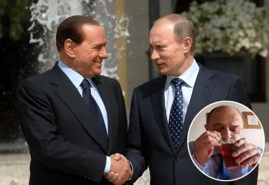 franco bechis assaggia il berluschin (vodka e lambrusco) vladimir putin silvio berlusconi 