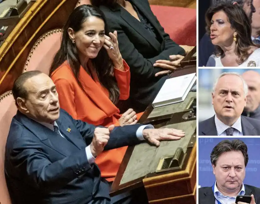 licia ronzulli silvio berlusconi claudio fazzone lotito 