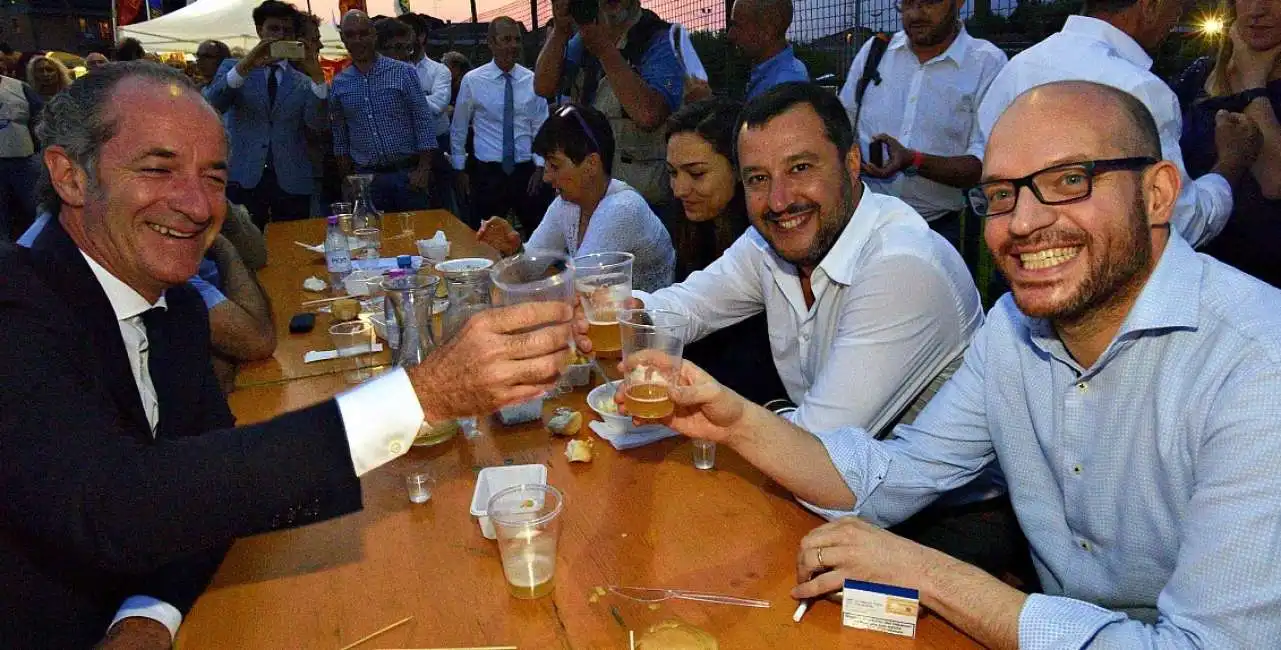 luca zaia matteo salvini lorenzo fontana