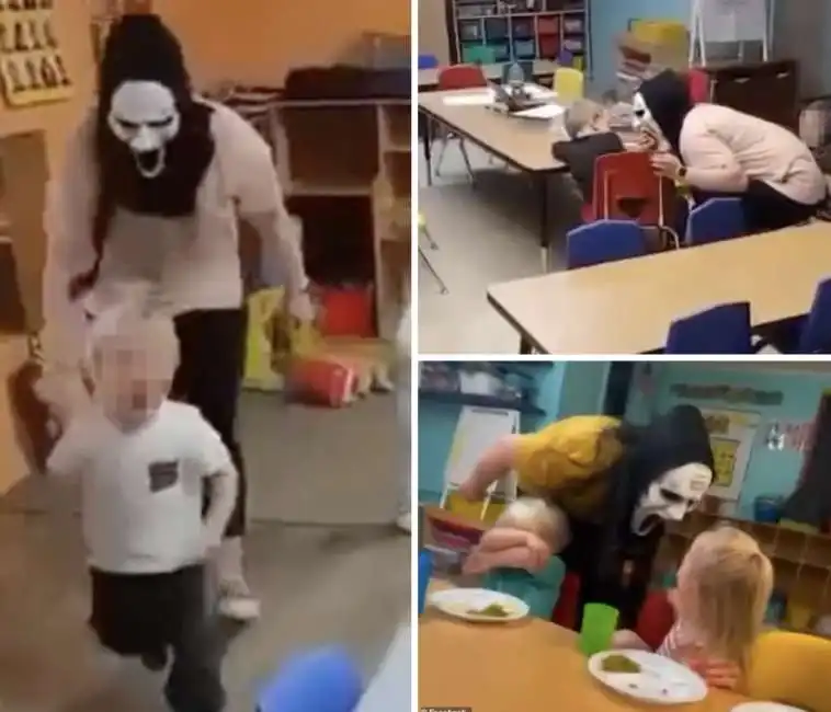 maestra asilo terrorizza bambini con la maschera di scream mississippi