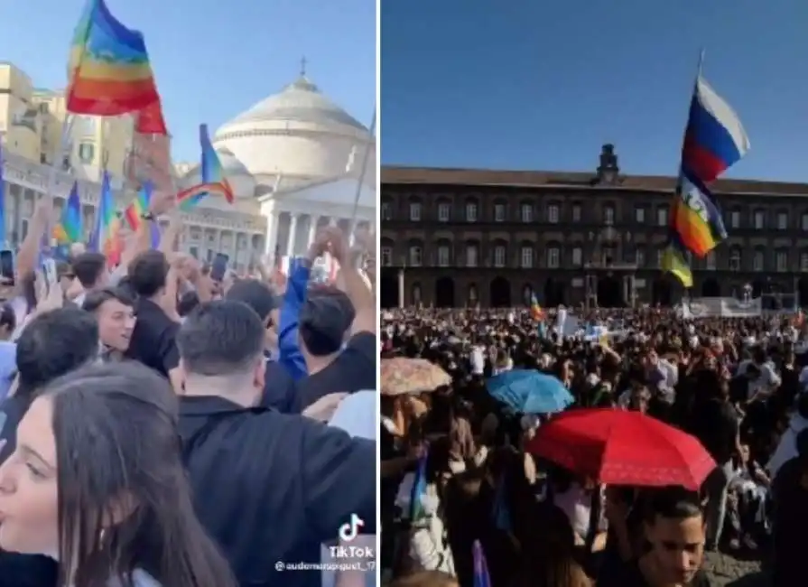 manifestazione per la pace di napoli 