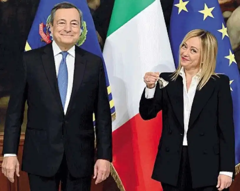 mario draghi giorgia meloni