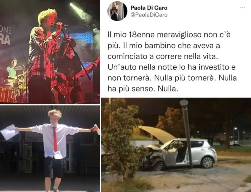 paola di caro incidente francesco cristoforo colombo