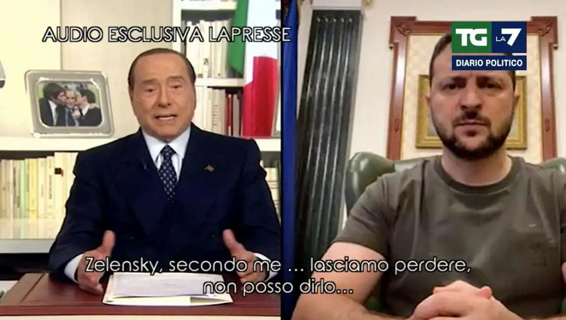 silvio berlusconi audio lapresse volodymyr zelensky 