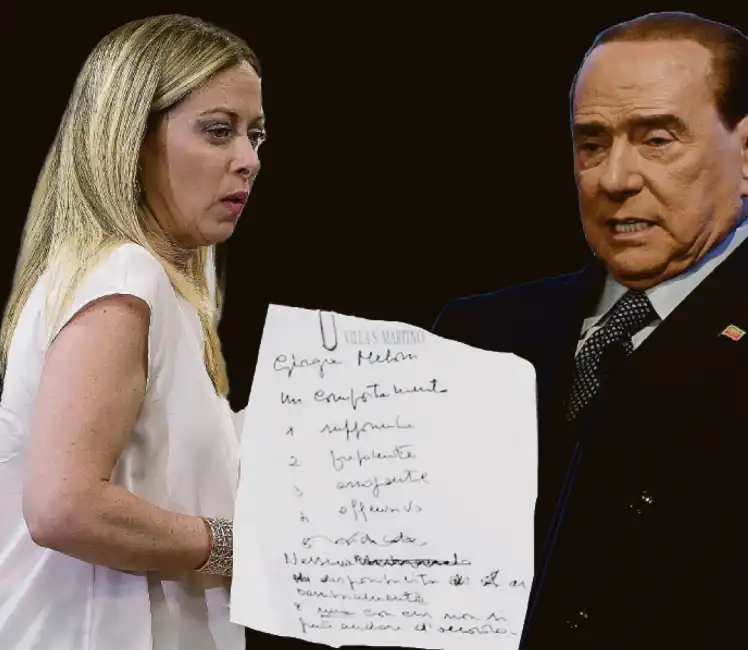 silvio berlusconi giorgia meloni