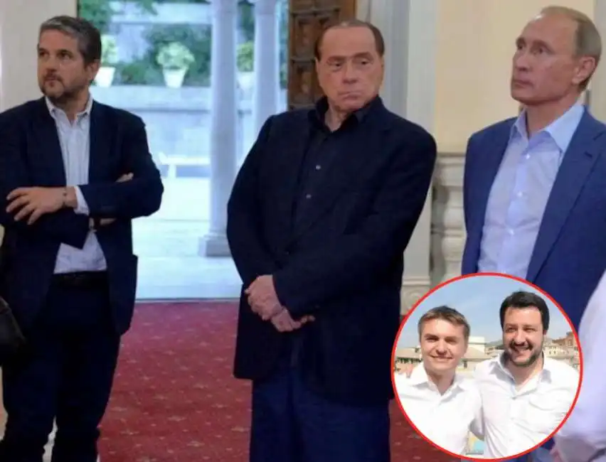 valentino valentini vladimir putin silvio berlusconi matteo salvini edoardo rixi 