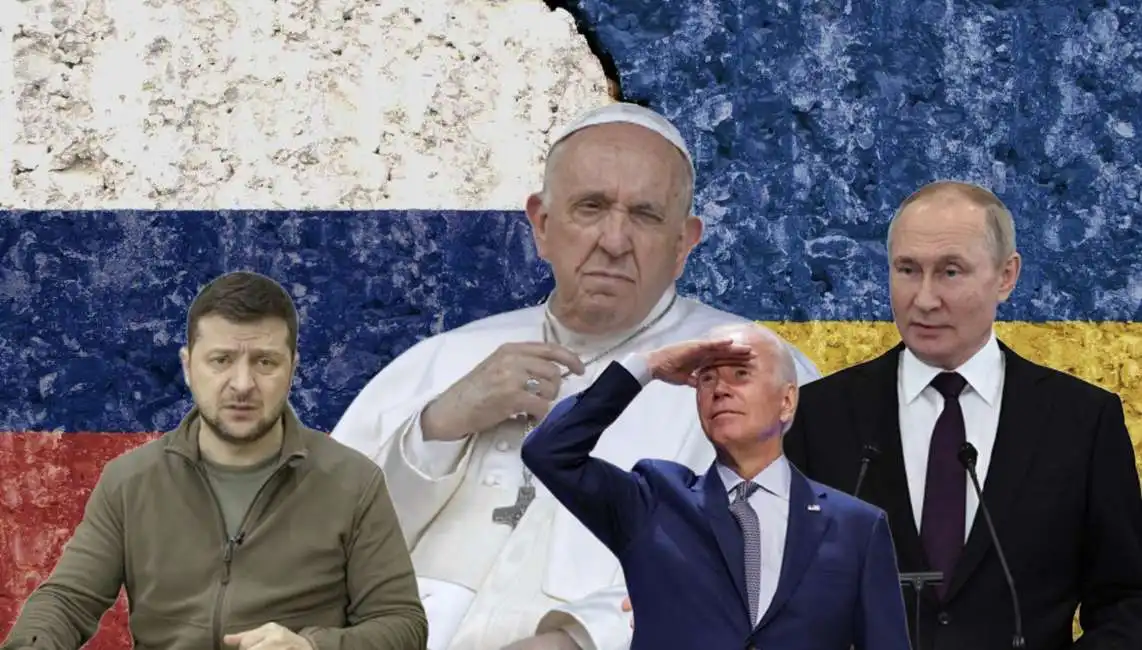 vladimir putin volodymyr zelensky papa francesco bergoglio joe biden 