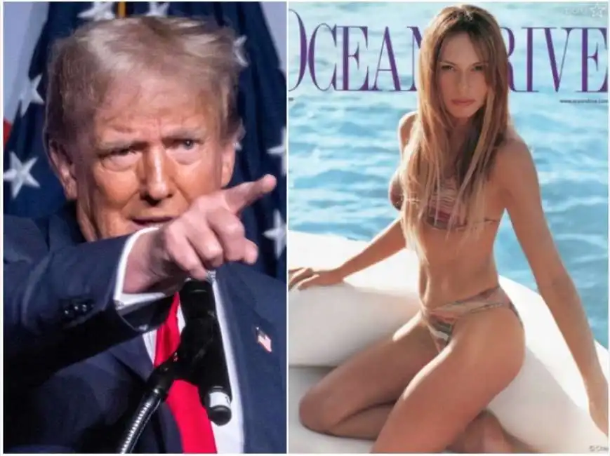 donald trump melania trump in bikini