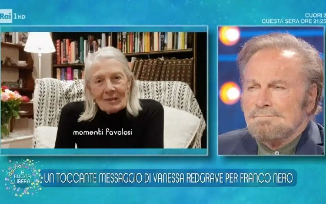 franco nero piange per il videomessaggio di vanessa redgrave