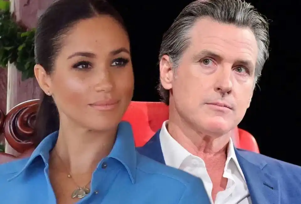 gavin newsom meghan markle