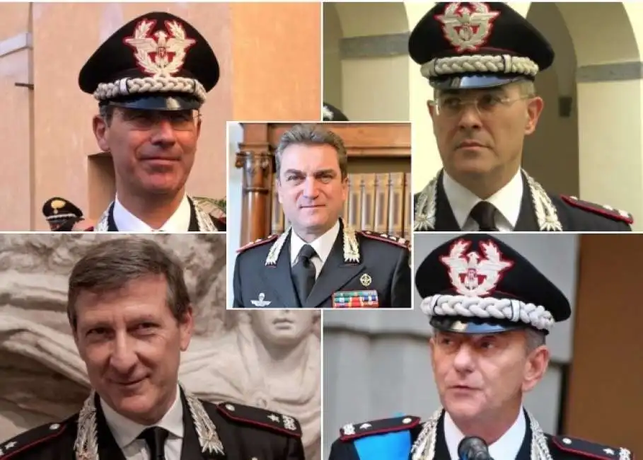 generali carabinieri marco minicucci aldo iacobelli fabrizio parrulli massimo mennitti giuseppe la gala 