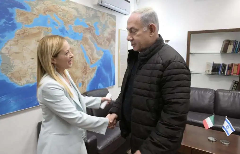 giorgia meloni benjain netanyahu 