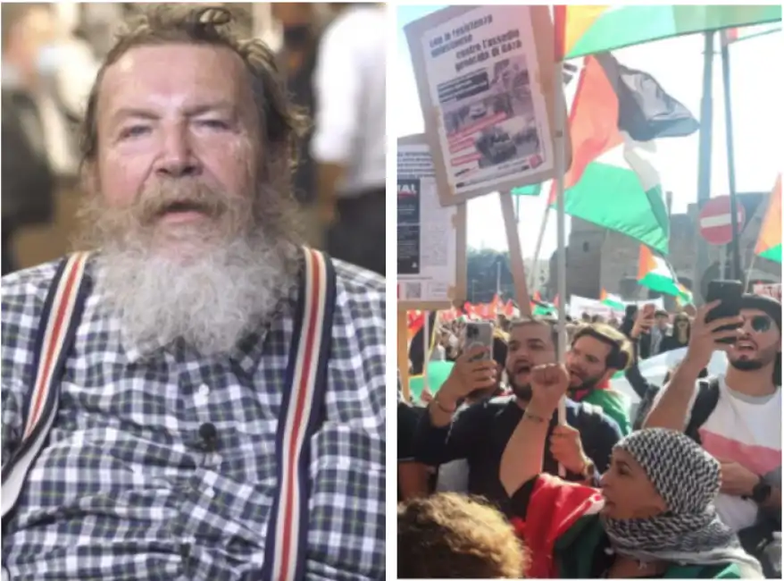 giuliano ferrara manifestazione per la palestina