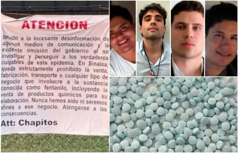 i figli de el chapo proibiscono la vendita di fentanyl 