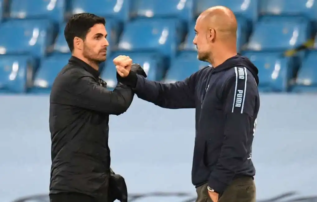 pep guardiola mikel arteta 