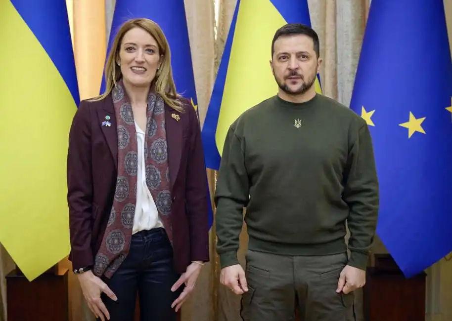 roberta metsola volodymyr zelensky 