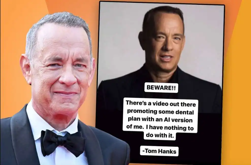 tom hanks e lo spot fake creato con l'intelligenza artificiale