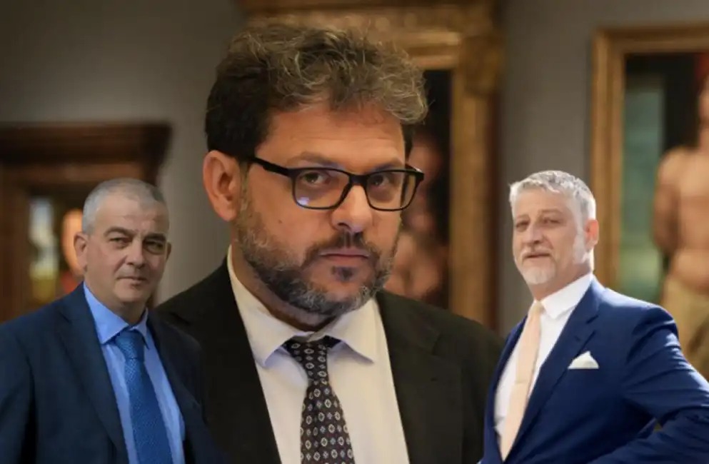 alessandro giuli giovanbattista fazzolari emanuele merlino