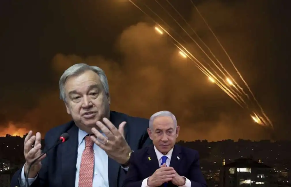 antonio guterres benjamin netanyahu israele iran 